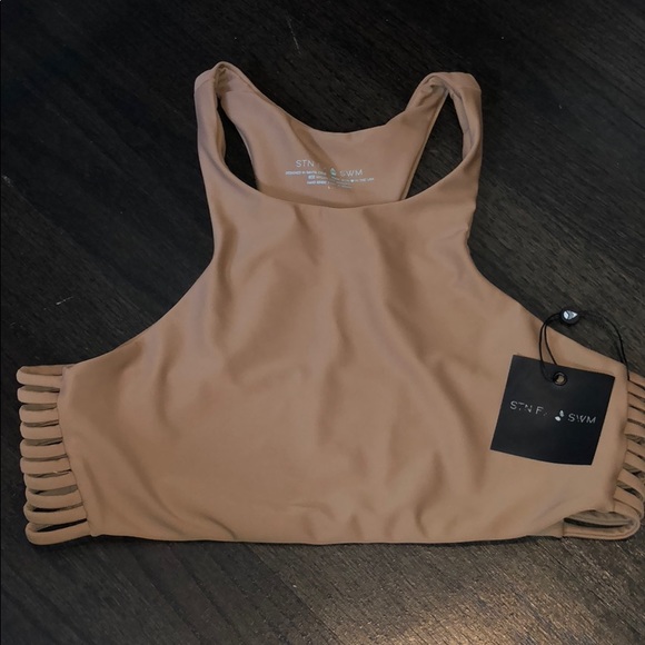 Stone Fox Swim Other - Stone Fox Swimsuit Racerback Cutout Top Large
